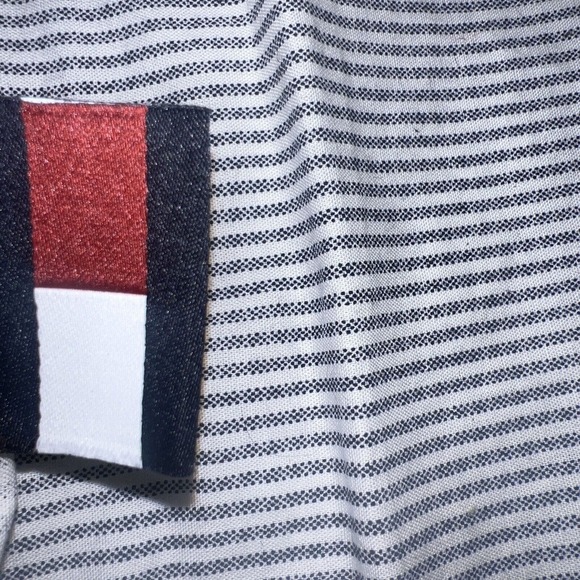 Tommy Hilfiger Reversible Plaid Stripe Blue Queen Comforter Sham Queen Set NWOB - Picture 5 of 8